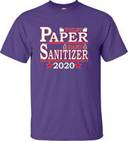Go All Out X-Large Purple Adult Toilet Paper Hand Sanitizer 2020 Presidential Ticket T-Shirt