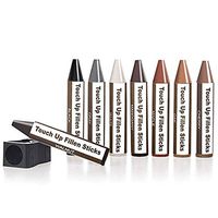 Accuyc Furniture Markers Touch Up Repair System, 17Pc Scratch Restore & Repair Touch-Up Kit - Felt Tip Markers, Wax Stick Crayons & Sharpener for Furniture (Total Furniture Repair System)