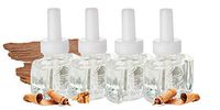 (4 Pack) Mahogany & Teak Plug in Refill - fits Air Wick® Scented Oil Warmers