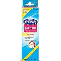 Dr. Scholl's Moleskin Plus 24" x 4 5/8" Padding Roll, 1 Count (Pack of 18)