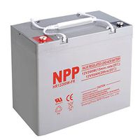 NPP HR12200W FR 12V 200W(15min.Rate)12Volt 55 Amp High Rate Rechargeable AGM Lead Acid UPS Battery