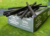 Winsor & Newton Artists' Vine Charcoal Sticks, 24/Pkg-Soft