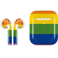 Skinit Decal Audio Skin for Apple AirPods with Wireless Charging Case - Officially Licensed Skinit Originally Designed The Rainbow Flag Design