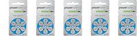Powerone size 675 Hearing Aid Battery No Mercury made in Germany Genuine Pack (5 Packs (60 Batteries))