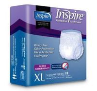 K2 Health Products PTUSA4XL Inspire Protective Underwear - Pull-ups Size XL - Case of 56