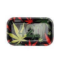 NeraNena Metal Rolling Tray 10.6" x 6.2" (420 Black - Medium Size)