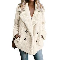 Women's Parka Outwear,Ladies Pockets Solid Long Sleeve Loose Casual Jacket Autumn Winter Warm Outwear Coat