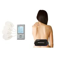 10 Modes Best Muscle Stimulator tens EMS nmes Unit Machines Electric Electronic Pulse Massagers for Back Shoulder Neck Legs Knee Body Pain tmj Replacement Pads Pro10ab2C (Black) HealthmateForever