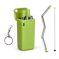Collapsible Foldable Metal Straw for Travel Home Office Gift