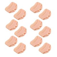 Exceart 6 Pairs Metatarsal Pads Ball of Foot Cushions Honeycomb Forefoot Pad Silicone Soft Gel Insert for Women Men (Skin Color)