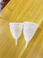 Medical Grade Menstrual Cup - Alternative to Tampons or Pads - Like Lena or Diva Cup (Pink, Large)