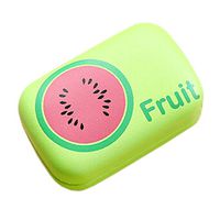 Fashion Contact Lens Case with Mirror Contact Lens Container Fruit Green