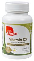 Zahler Vitamin D3 1000IU, an All-Natural Supplement Supporting Bone Muscle Teeth and Immune System, Advanced Formula Targeting Vitamin D Deficiencies, Certified Kosher, 250 Softgels