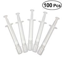 Healifty 100pcs Disposable Vaginal Applicators Lube Tube Personal Lubricant Applicator Syringe Shooter Launcher Health Care Aid Tools