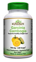 AyuNutrients Garcinia Cambogia 70% HCA Pure Extract -120 Veggie Caps| Made in USA |Weight Management & Fat Metabolism