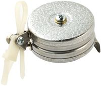 KEY-BAK Industrial Dual Retractable Reel with 48" Stainless Steel Cable, Bracket Mount, Chrome Front, Large Swivels, Zip Tie