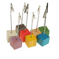 8pcs Place Card Holders Wedding Restaurants Cafes Table Number Name Clip