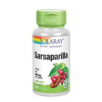 Sarsaparilla Root, Veg Cap (Btl-Plastic) 450mg 100ct
