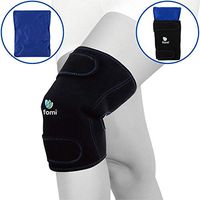 FOMI Knee Hot Cold Ice Wrap | Comfortable Compression Support | Pain Relief for Knee Surgery, Arthritis, Meniscus Tear, Bursitis, Sprains, Swelling, ACL, Sports Injuries | Flexible, Reusable Gel Pack
