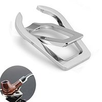 Vivian Tobacco Pipe Stand Holder - Stainless Steel Portable Foldable - For Single Pipe