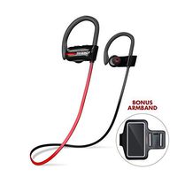 Tenergy T20 Bluetooth Wireless Headphones, IPX7 Sweatproof Sports Earphones for Running, Noise Canceling 8-Hour Working Time, in-Ear Bluetooth V4.1 Stereo Earbuds with Mic Bonus Sport Armband