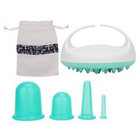 Cellulite Remover Massager Vacuum Suction Cupping Cup Massage Cupping Set for Perfect Body(green)