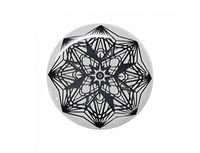 EMF Transformation Emblem Stickers - Large Buttons (1 1/2 inches) (Black on White)