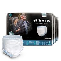 Attends Premier Protective Underwear with Dry Lock Containment Core for Adult Incontinence Care Unisex, Large, 64 Count