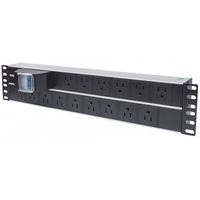 Intellinet 19" 2U Rackmount 15-Way Power Strip - US Type