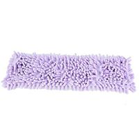 Mumusuki Mop Flat Replacement Heads Mop Pads Cloth for Wet or Dry Floor Reusable Cleaning Chenille Home Kitchen Office(Purple)