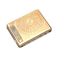 KAKAKA Metal Case/Box with USB Rechargeable Lighter (coppery Compass)