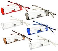 Reading Glasses 1.5 Rimless Eyeglasses With Case For Women And Men [6 Pack, 1.50]