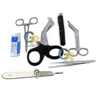 6 PCS First AID Response KIT with 5 Scalpel Handle Blade #11 (GSI Brand)