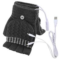 Chezaa USB Heating Gloves for Women's & Men's Winter Warm Hand Gloves Warmer Heating Both Sides, Arthritis Pain Relief(D)
