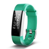 Smart Bracelet, Bluetooth 4.0 Heart Rate Monitor with 0.96" Panel, Pedometer, GPS & Auto Sleep Tracking, Good Fitness Tracker for iPhone X/8/7/6S/SE, iPad, Samsung Galaxy S9/S8/S7/Edge - Green