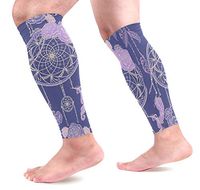 KEAKIA Dream Catcher Calf Compression Sleeves Shin Splint Support Leg Protectors Calf Pain Relief for Running, Cycling, Travel, Sports for Men Women (1 Pair)