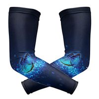 LEVEIS Blue Butterfly Arm Sleeves UV Protection for Men Women Sunblock Protective Gloves Running Golf Cycling Driving Long Arm Cover 1 Pair
