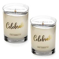 LUNA CANDLE CO. Celebrate - Vanilla Scented Luxurious Candles - 11 Oz (2 Pack)