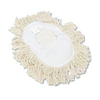 Boardwalk BWK1491 Wedge Dust Mop Head, Cotton, 17-1/2" x 13-1/2" Width, White