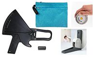 AnthroFlex Kit with Slim Guide Skinfold Caliper, BMI Tape Measure, Wall Mounted Stadiometer, Calibration Dowel, Transport Bag, Manual with Charts for Measuring Body Fat Percentage (Black)