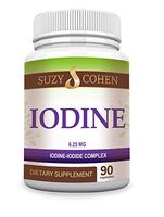 Iodine Complex 6.25mg of Iodine-Iodide in Small Vegetarian Capsules with Coconut Oil Powder Gentle on Stomach and no Metallic Taste