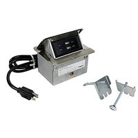 Wiremold DQFP15UST Multiple Channel Table Box Single-Flip Up Unit With USB Dequrum™