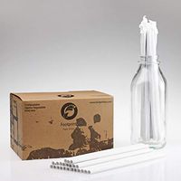 Footprint Paper Straws - Jumbo 7.75" (500ct) Wrapped - Biodegradable, Premium Eco-Friendly Paper Straws in Bulk for Restaurants, Juices, Smoothies, White