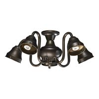 Quorum 2530-8086 Accessory - 14" 45W 5 LED Ceiling Fan Light Kit, Oiled Bronze Finish