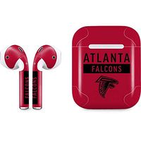 Skinit Decal Audio Skin for Apple AirPods with Lightning Charging Case - Officially Licensed NFL Atlanta Falcons Red Performance Series Design