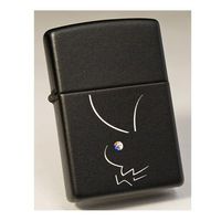 Zippo Playboy in World - Black Matte