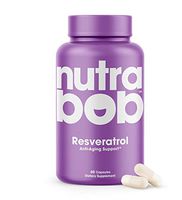 Nutrabob Resveratrol Supplement - 600mg of 99% Pure Premium Trans-Resveratrol Extract - Support for Anti Aging, Cardiovascular and Joint Health - 60 Capsules.