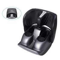 Naipo Foot and Calf Massager Foldable Machine Shiatsu Rolling Tapping and Air Compression Feet Massage with Heat, Leg Beautician Massager