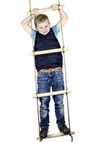 Squirrel Products 6 ft. Climbing Rope Ladder for Kids - Swing Set Accessories - Additions & Replacements for Active Outdoor Play Equipment