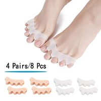 (8PCS) Bunion Corrector, Toe Straightenen,Gel Toe Separator, Toe Spacers,Silicone Toe Stretchers Best for Bunion Corrector,Nail Corrector,Hammer Toe,Reduces Foot&Toe Pain,for Men and Women.